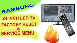 How to open Samsung LED TV Service Menu  Samsung LED TV Factory Reset