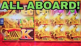 ALL ABOARD UP TO $125 SPINS ON THIS GAME SO MANY BONUSES