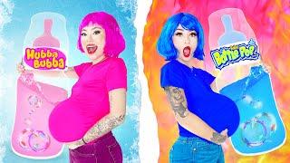 BLUE PREGNANT VS PINK PREGNANT  FUNNY PREGNANCY MOMENTS AND AWKWARD SITUATIONS BY CRAFTY HACKS