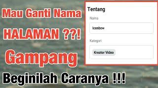 Cara Mengganti Nama Halaman Facebook