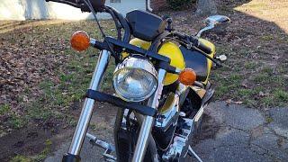 New Honda Fury Headlight before and after