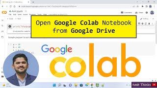 How to Open Google Colab Notebook .ipynb from Google Drive  colab.research.google.com  2022