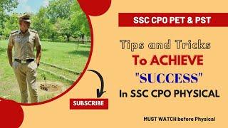 Tips to clear SSC CPO PET and PST   SSC CPO physical must watch ‍️‍️⭐️⭐️