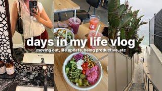 vlog moving out life updates productive days in my life