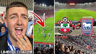 SOUTHAMPTON VS IPSWICH TOWN  0-1  3000 BLUES BOUNCE IN AWAY END AS CHAPLIN SILENCES THE SAINTS