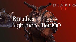 Diablo 4 Butcher Lvl 154 Nightmare T100