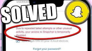 How to Fix Snapchat Temporarily Disabled Updated Guide - 2024