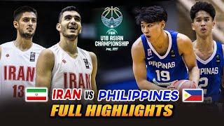 Philippines vs Iran Full Highlights  Aug 28 2022  Battle for 5th  FIBA U18 ASIAN CHAMPIONSHIP