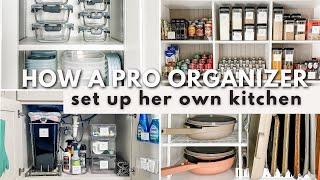 BUDGET FRIENDLY KITCHEN ORGANIZATION TOUR 2023  Kitchen organization ideas used by a pro organizer