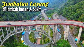 Jembatan Layang Terindah di Indonesia - Kelok 9  Drone View