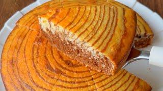 Zebra cake  الكيكة المخططة بألذ وأسهل طريقة ️