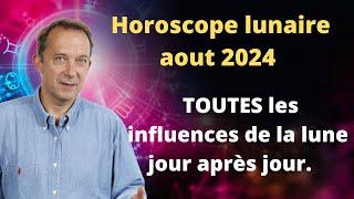 Horoscope Lune tout aout 2024