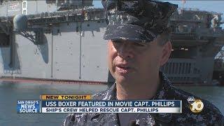 USS Boxer captain involved in rescue of real-life Captain Phillips speaks to 10News about new film