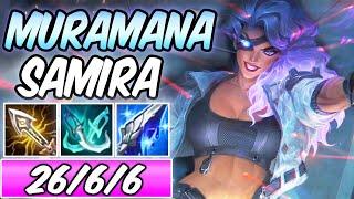 S+ BROKEN ONE-SHOT CRIT  MURAMANA PSYOPS SAMIRA ADC  New Build & Runes  League of Legends