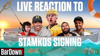 REACTION TO STEVEN STAMKOS SIGNING IN NASHVILLE  BarDown Free Agent Live Stream