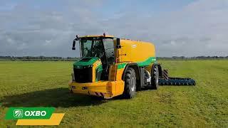 OXBO four wheeler in action on grassland