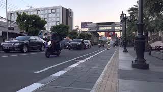 Suara lalu lintas kota  suasana jalan raya di sore hari  walking around