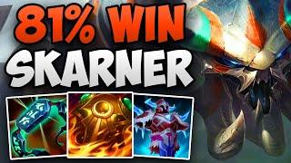 81% WIN RATE SKARNER TOP IN CHALLENGER  CHALLENGER SKARNER TOP GAMEPLAY  Patch 14.10 S14