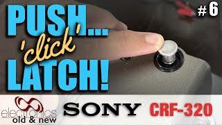 DIY push-to-latch antenna? Yes it can be done Sony CRF-320 restoration Pt.6