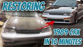 Restoring a 1989 Honda CRX Si in 14 Minutes