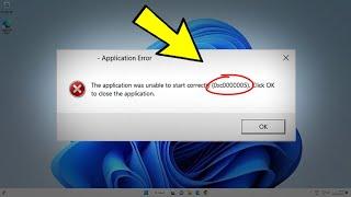 Fix The application was unable to start correctly 0xc0000005 in Windows 11  1087  Error 0xc00005