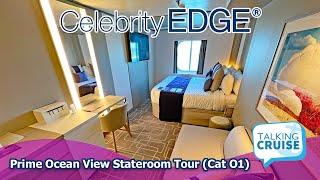 Celebrity Edge  Prime Ocean View Stateroom Tour Cat O1