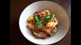 Italian Radiatori Pasta with Grilled Artichokes and Roasted Cherry Tomatoes Recipe