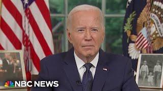 Biden urges country to stand together in Oval Office address on Trump assassination attempt