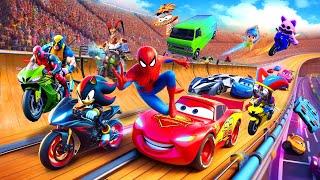 GTAV SPIDER MAN 2 FIVE NIGHTS AT FREDDYS THE AMAZING DIGITAL CIRCUS Join in Epic New Stunt Racing