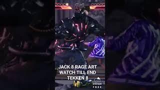 JACK 8 Tekken 8 RAGE ART #tekken8 #tekken8gameplay #gaming