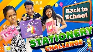 Back to School Stationery Challenge  Family Comedy Challenge  Cute Sisters Challenges