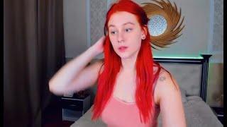Sexy young girl red hair