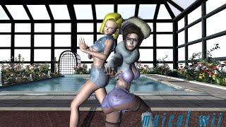 Rock & Roll The dance of Android 18 And Her Friend