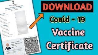 How To Download Covid Vaccine Certificate