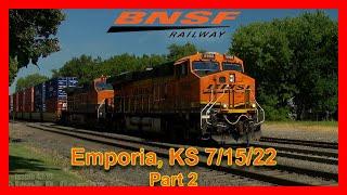 4K 60fps Railfanning Emporia KS Day 8 Part 2