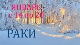 РАКИ. ТАРО-ПРОГНОЗ на НЕДЕЛЮ с 14 по 20 ЯНВАРЯ. 2019.