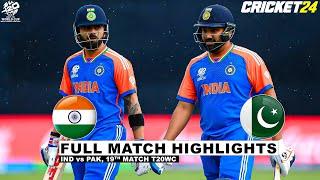 India vs Pakistan  ICC T20 World Cup 2024 19th Match Highlights  IND vs PAK Full Highlights