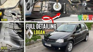 Full detailing the RENAULT LOGAN Satisfying car cleaning video