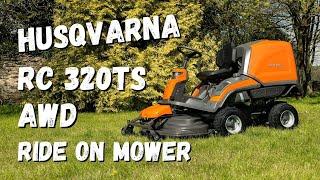 Husqvarna RC320 Ts AWD Ride On Mower With Auger Collector