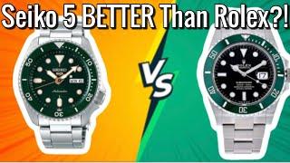 Seiko 5 Watches Are More Versatile & Functional Than Rolex Watches...