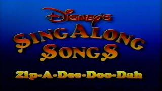 Disney Sing-Along Songs Zip-A-Dee-Doo-Dah  1990  VHS RIP