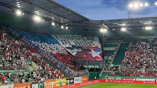 LE SK Rapid Wien - Wisła Kraków krakowscy fani  2024-08-01
