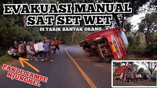 Evakuasi Truk Tebu Ngguling di Jalur Lahor Karangkates  #truktebu