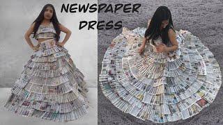 DIY  I Made a Newspaper Dress     Palak Bansal