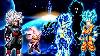 Goku Black SSR V2 OP & Sonic Black V2 OP VS Fusion Vegito V2 OP Goku & Vegeta in Jumpforce Mugen