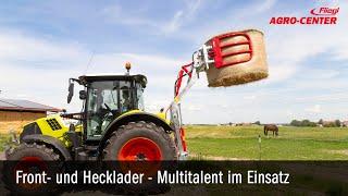 Frontlader Hecklader Anbauen nachrüsten hydraulisch Traktor Schlepper  Fliegl Agro Center