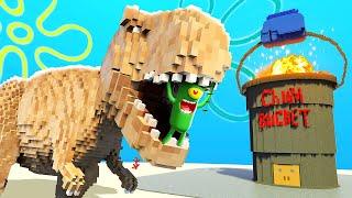 DINOSAURS Attack The Chum Bucket - Teardown Mods Gameplay