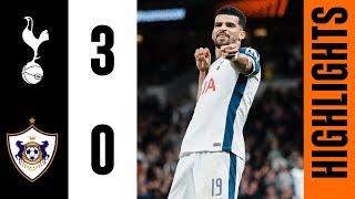 Tottenham Hotspur 3-0 Qarabag  Europa League Highlights  Johnson Sarr and Solanke goals