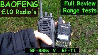 Baofeng BF-T1 V BF- 888s Review and real life range tests