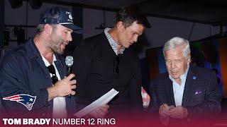 Tom Brady’s Number 12 Ring  Patriots Hall of Fame Ceremony